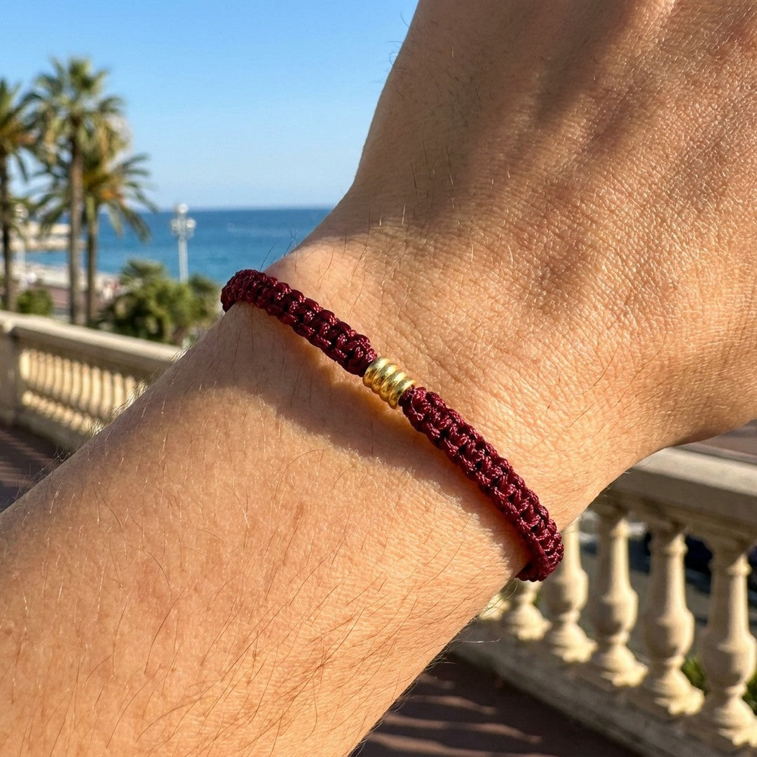 Deep Burgundy Red — Outdoor Closeup